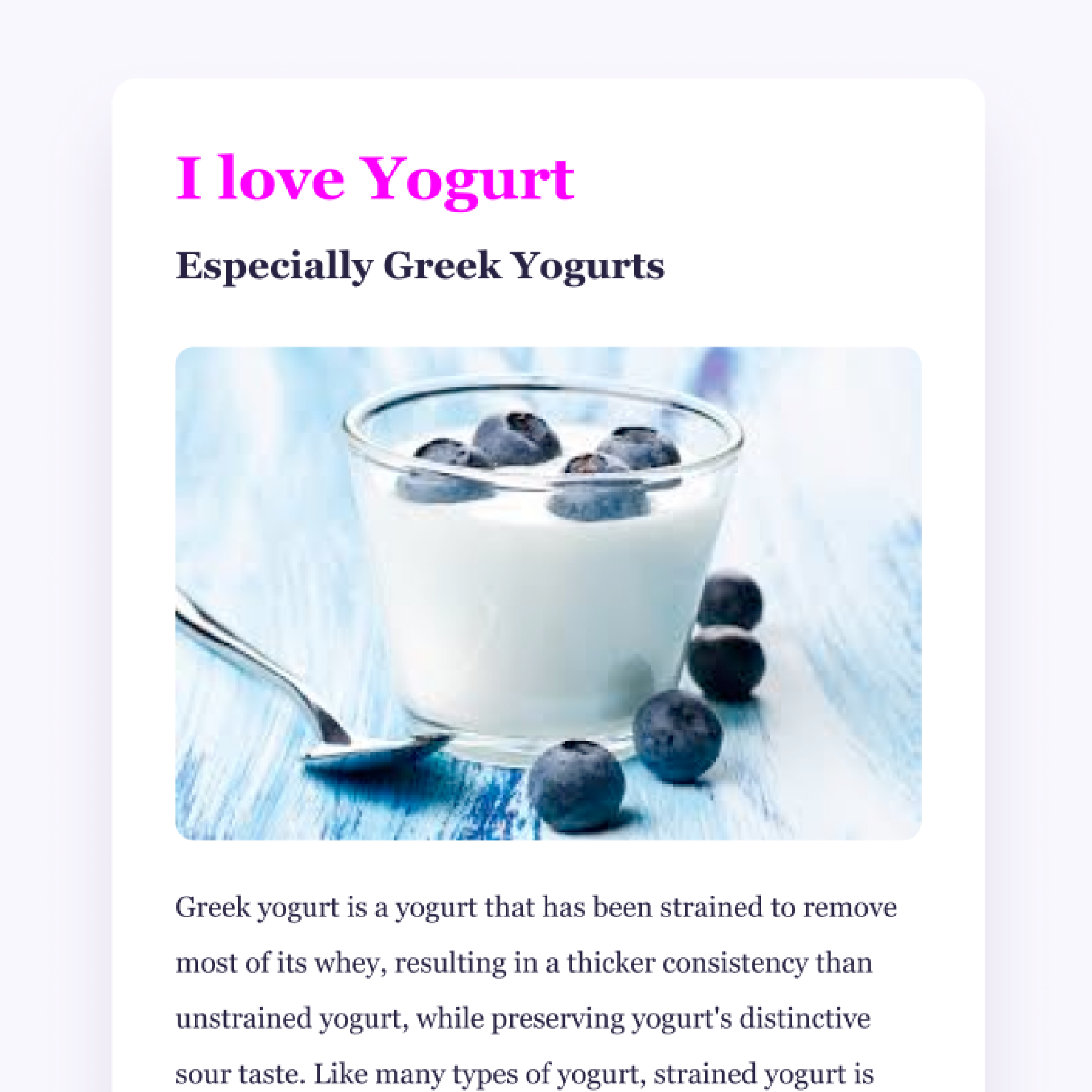 Image of yogurt